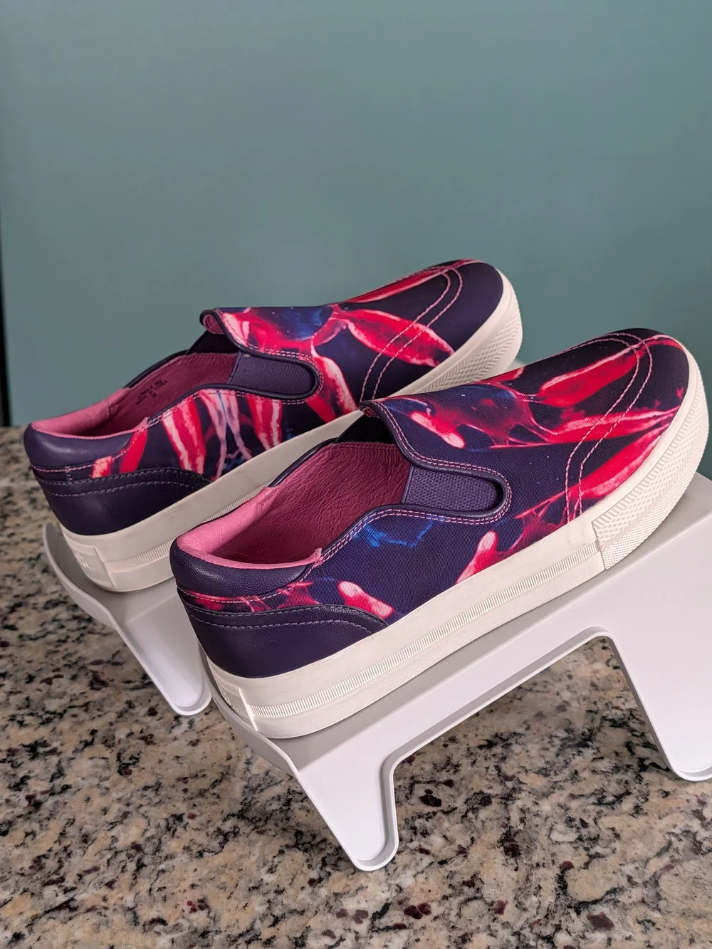 Ash Jungle Platform Slip On Sneakers Floral Print Sz 39 -NEW